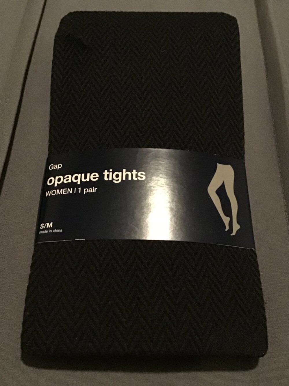 🖤 Gap Patterned Opaque Tights – Size S/M 🖤